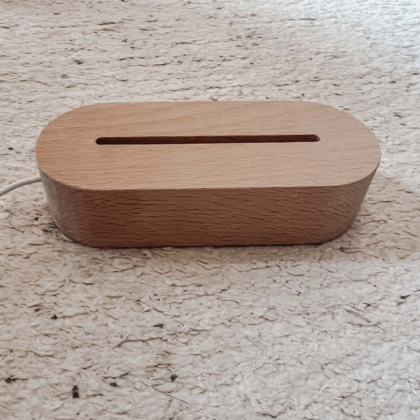 Holzsockel Nachtlicht