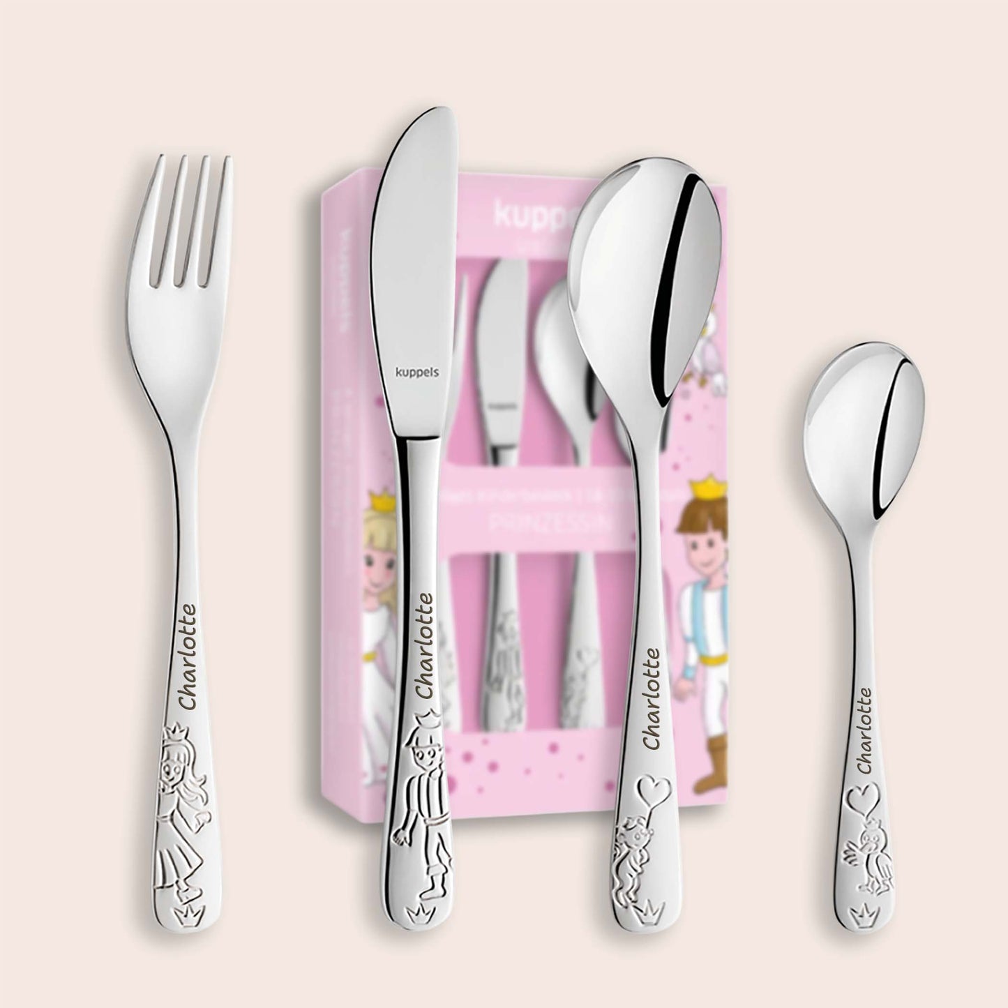 Personalisiertes Kinderbesteck "Prinzessin"