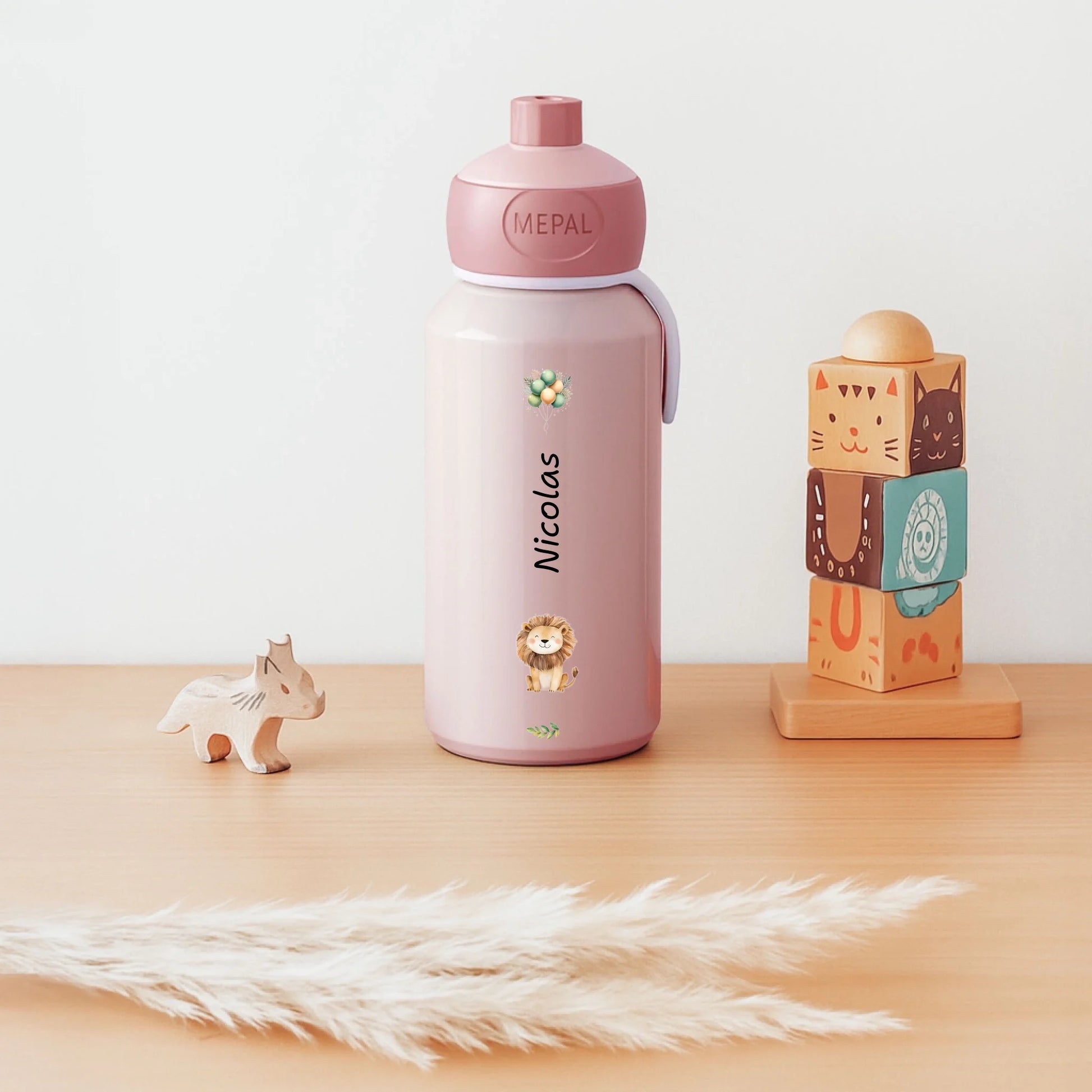 Personalisierte Flasche rosa