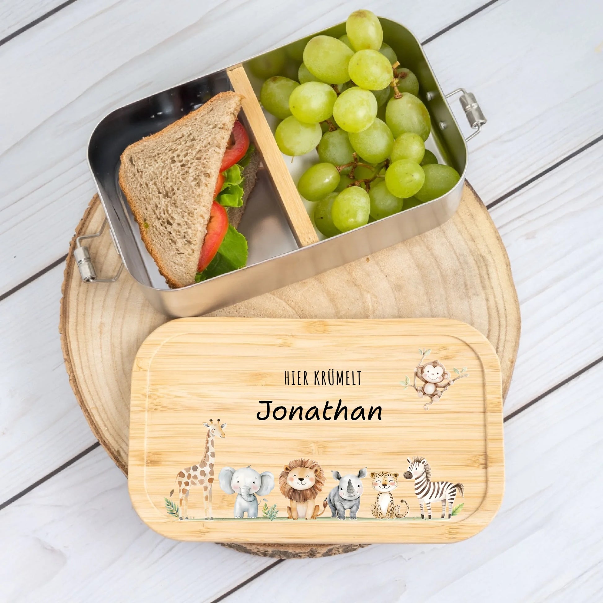 Brotdose Bambus Offen