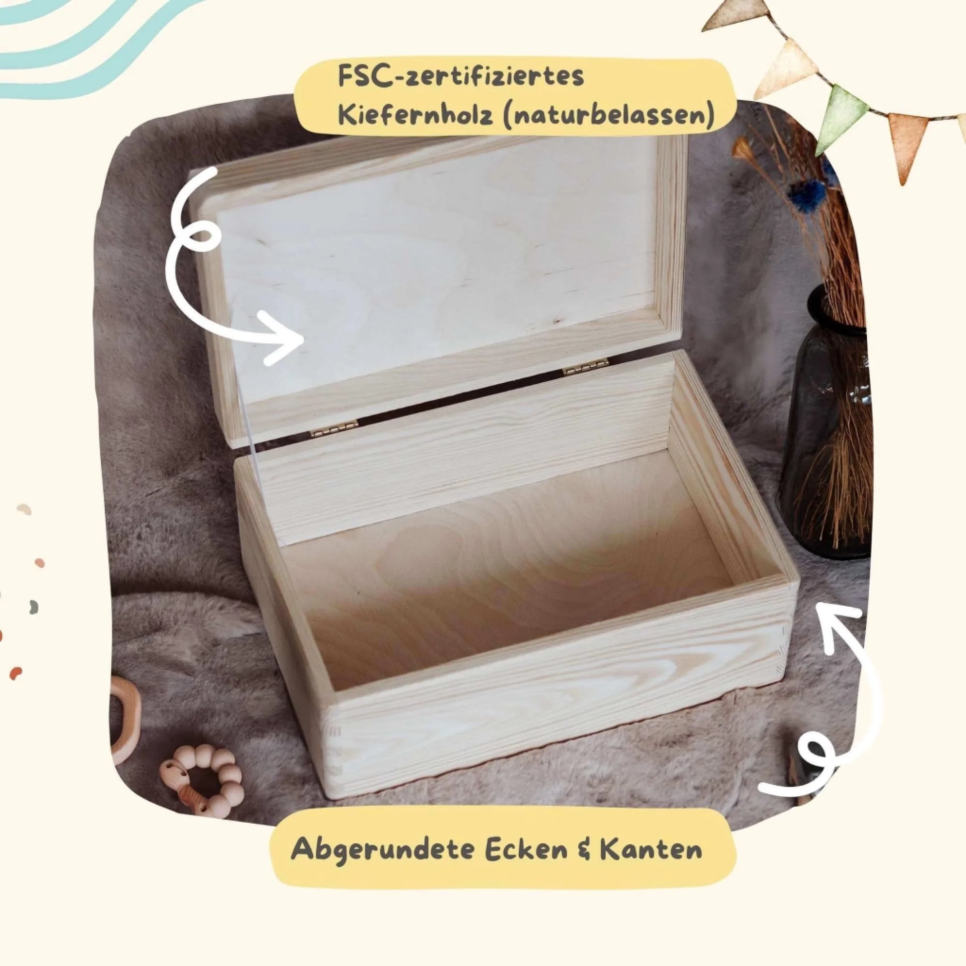 Personalisierte Erinnerungsbox aus Holz Explained