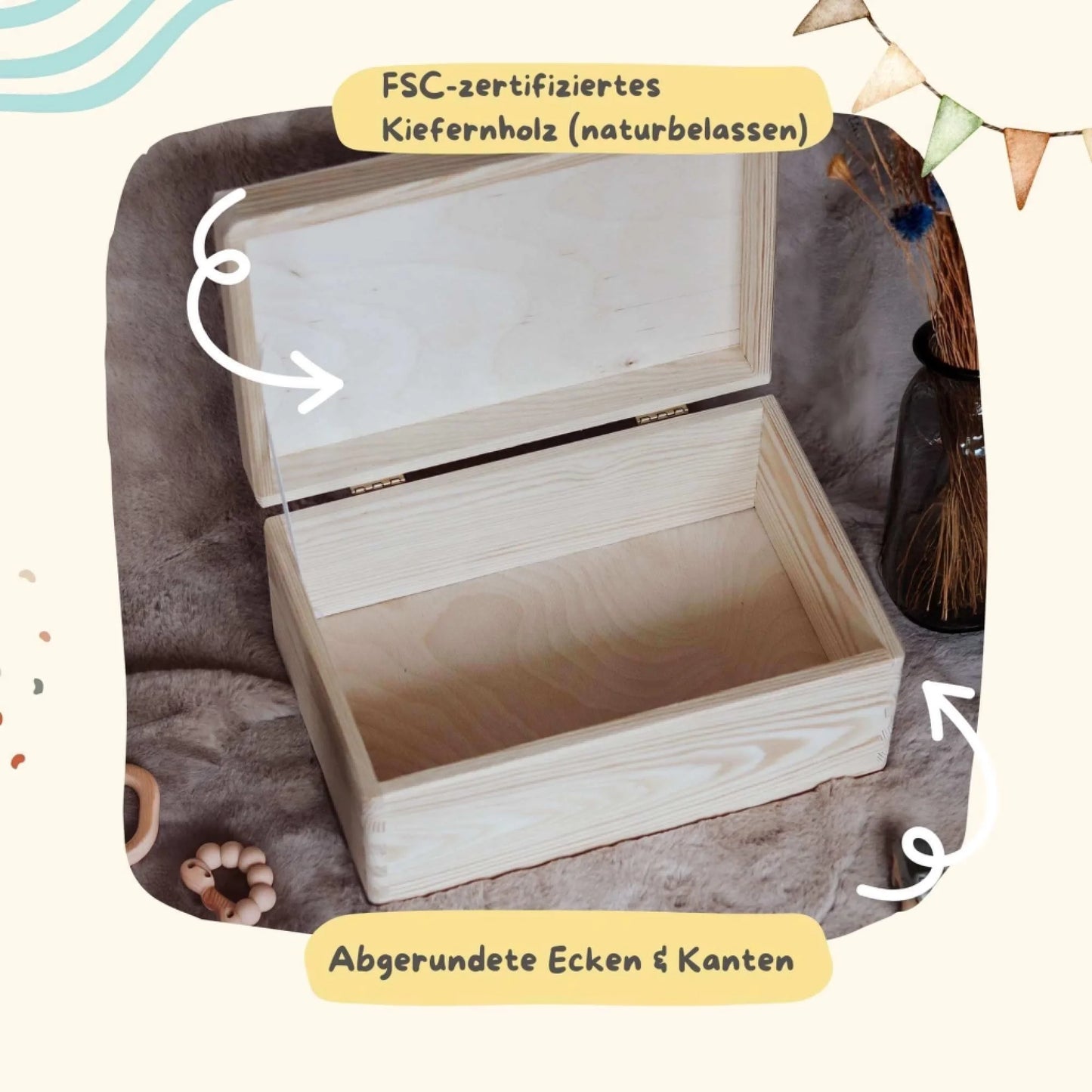 Personalisierte Erinnerungsbox aus Holz Explained