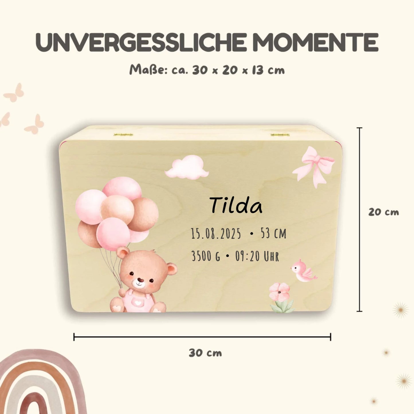 Holzkiste Maße Safari