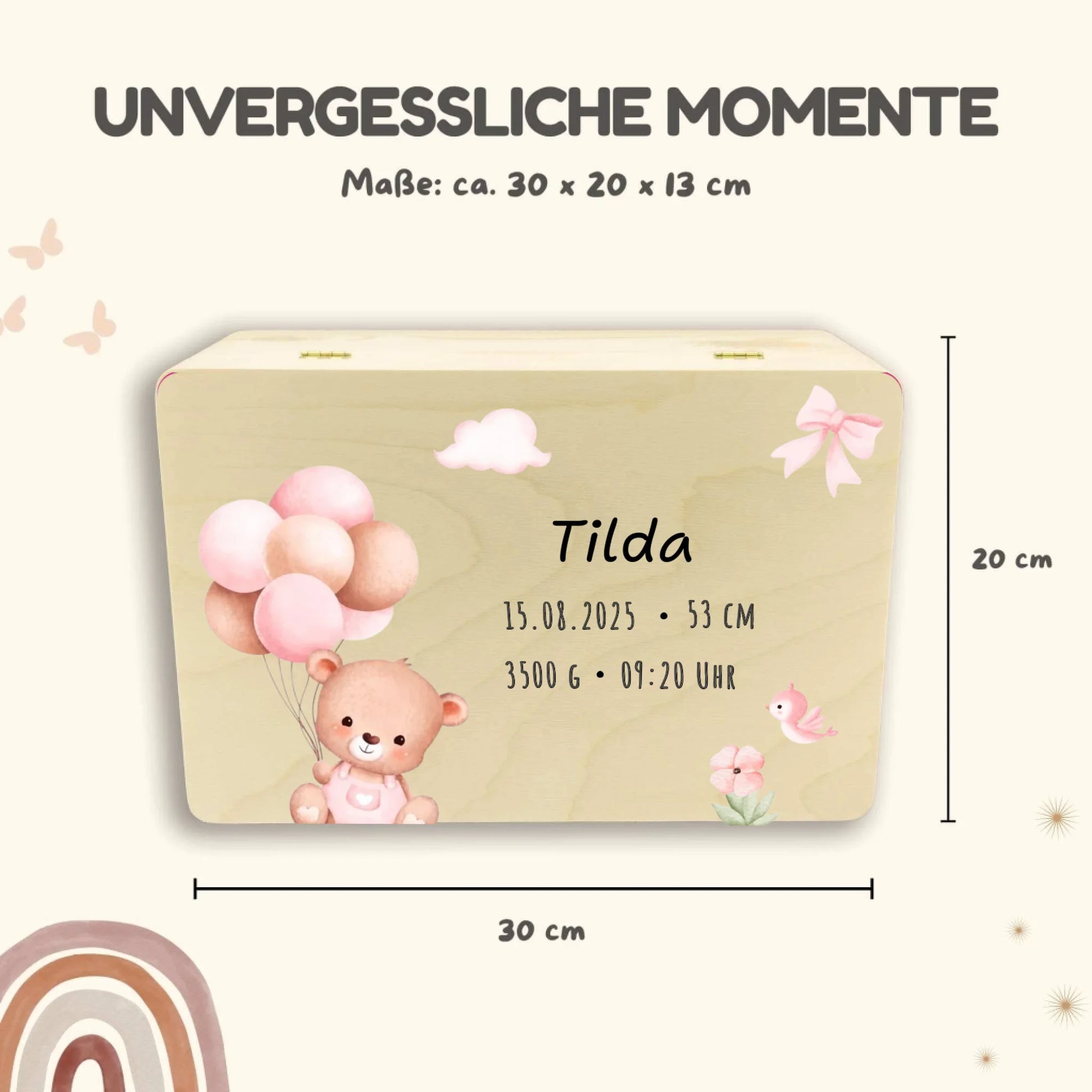 Holzkiste Maße Safari