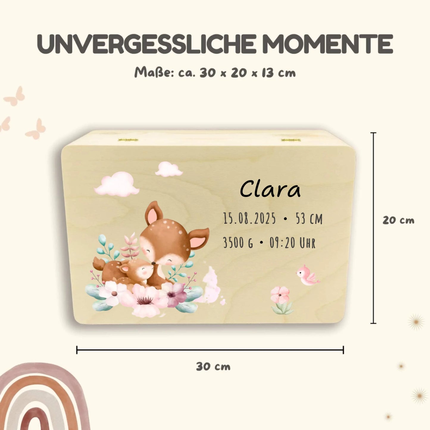 Holzkiste Maße Safari