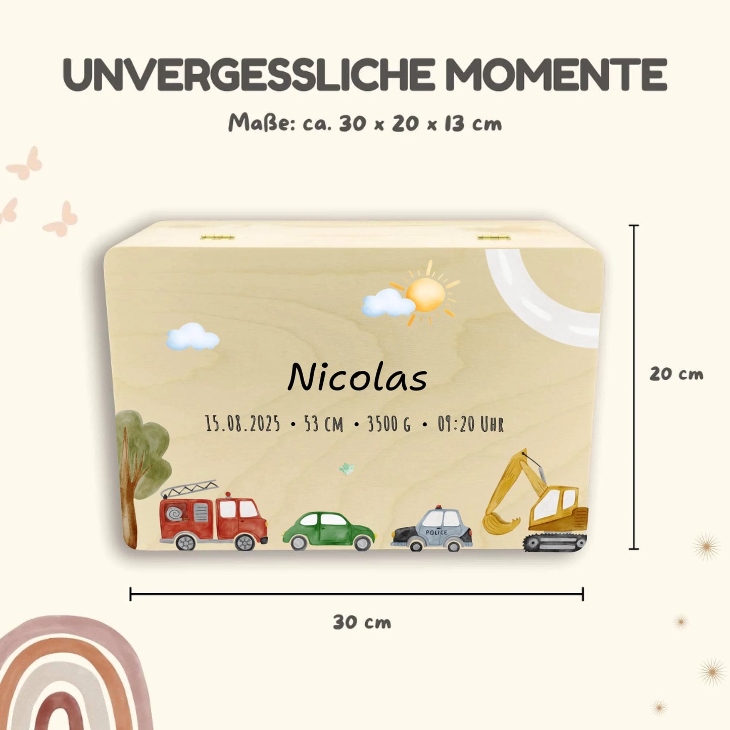 Holzkiste Maße Safari