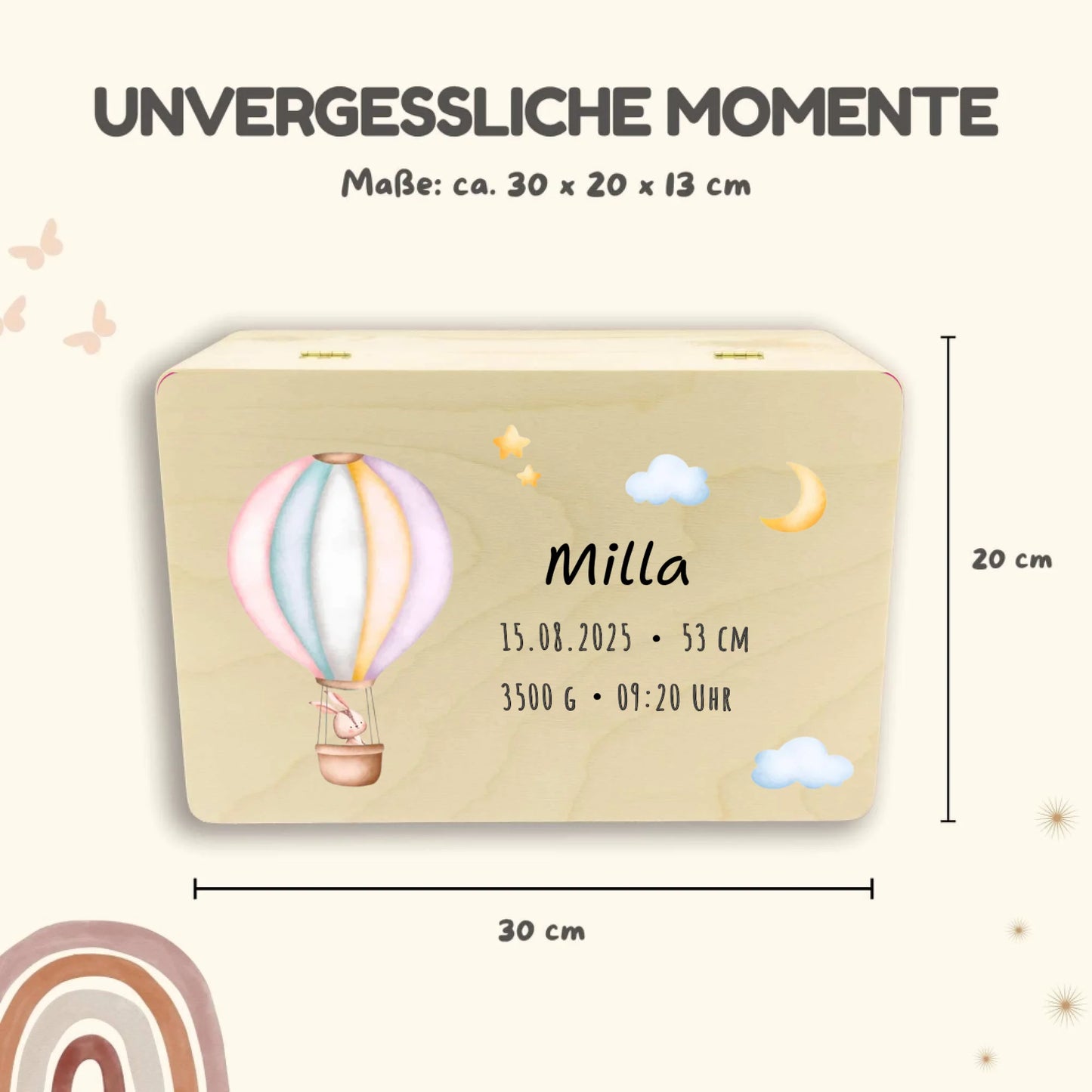 Holzkiste Maße Safari