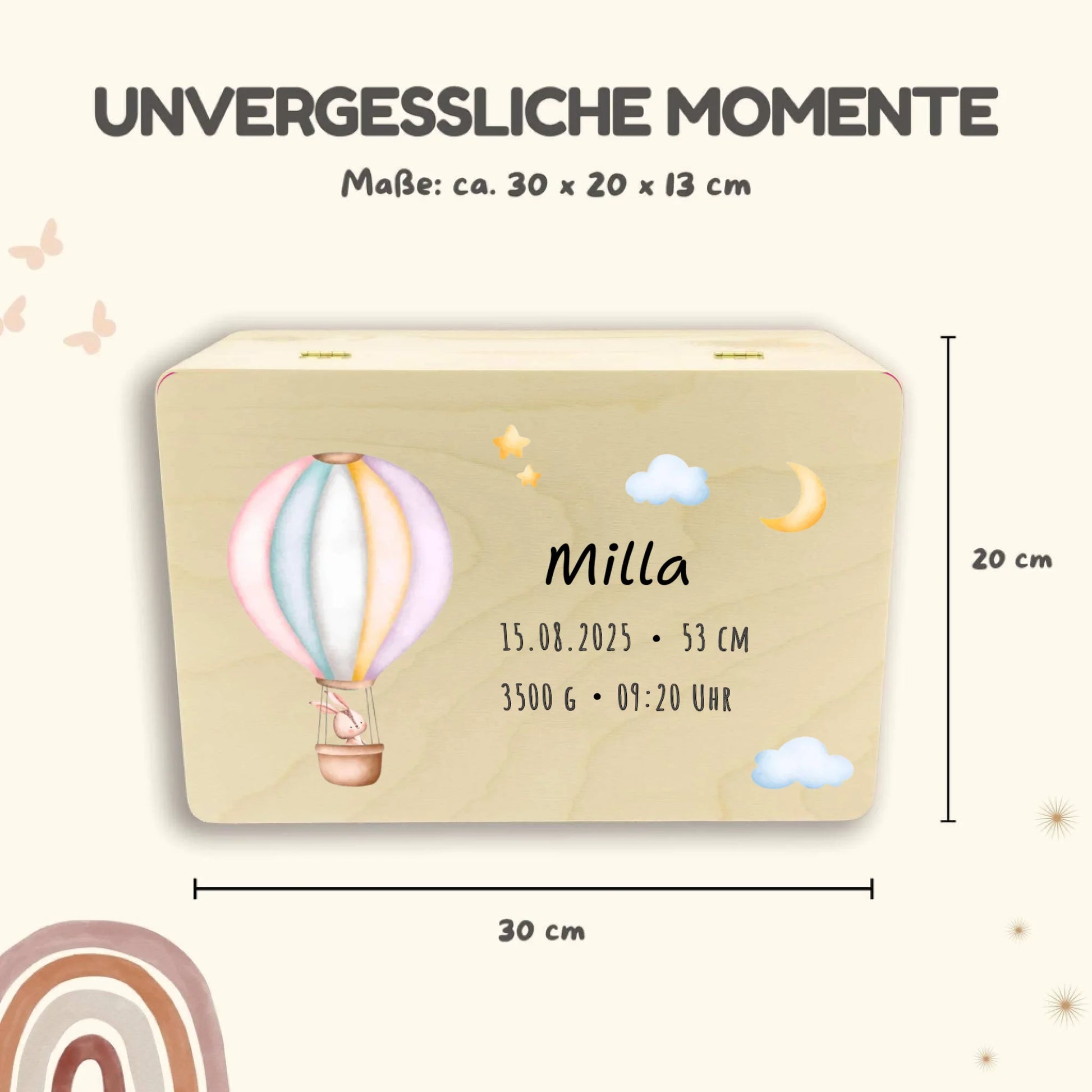 Holzkiste Maße Safari