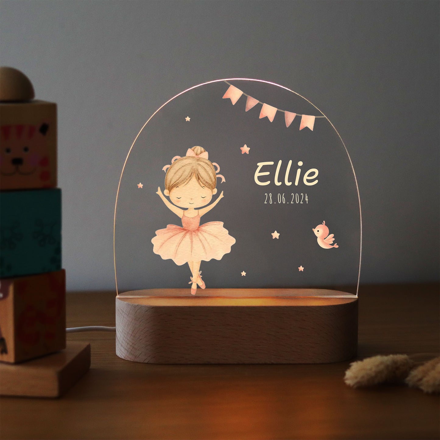 Nachtlicht personalisiert "Ballerina"