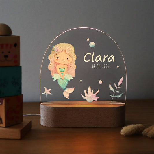 Nachtlicht personalisiert "Meerjungfrau"