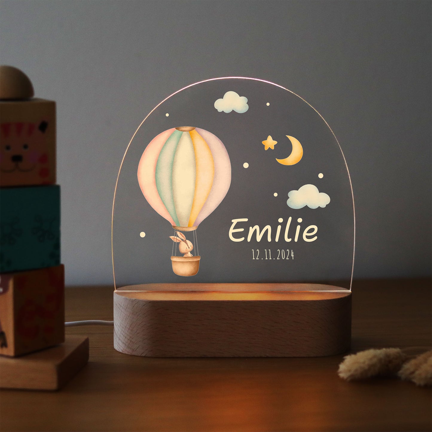 Nachtlicht personalisiert "Ballon"
