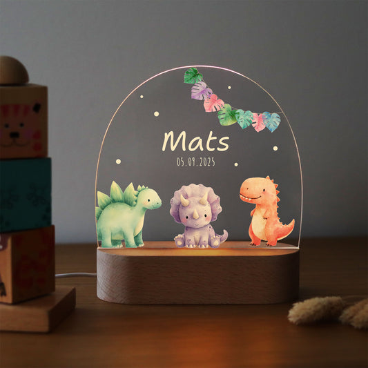 Nachtlicht personalisiert "Dinofreunde"