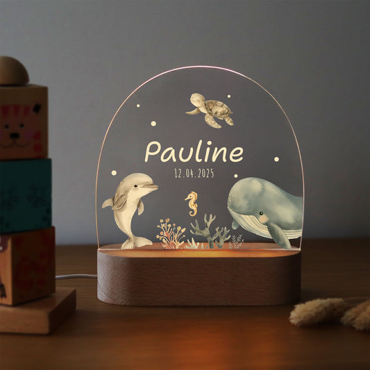 Nachtlicht personalisiert "Meerestiere"