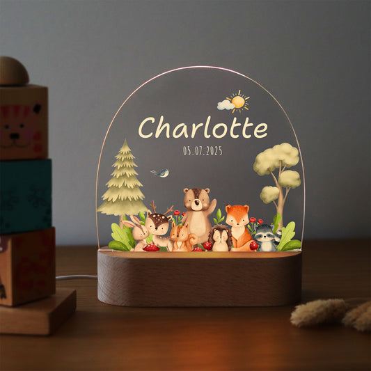 Nachtlicht personalisiert "Waldfreunde"